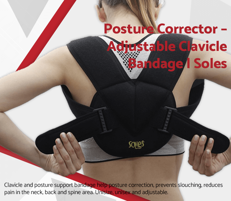 Posture Corrector – Adjustable Clavicle Bandage | Soles